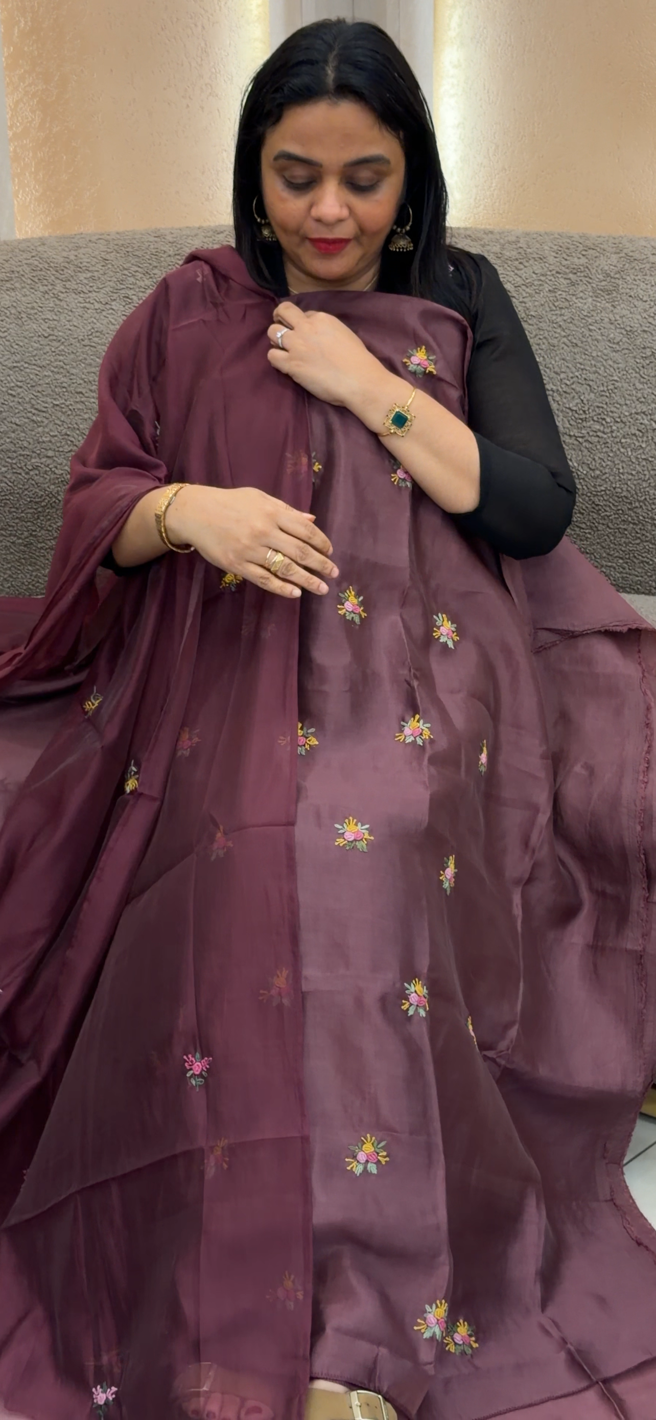 MUL CHANDERI UNSTITCHED SALWAR SUITS - IHA 33660