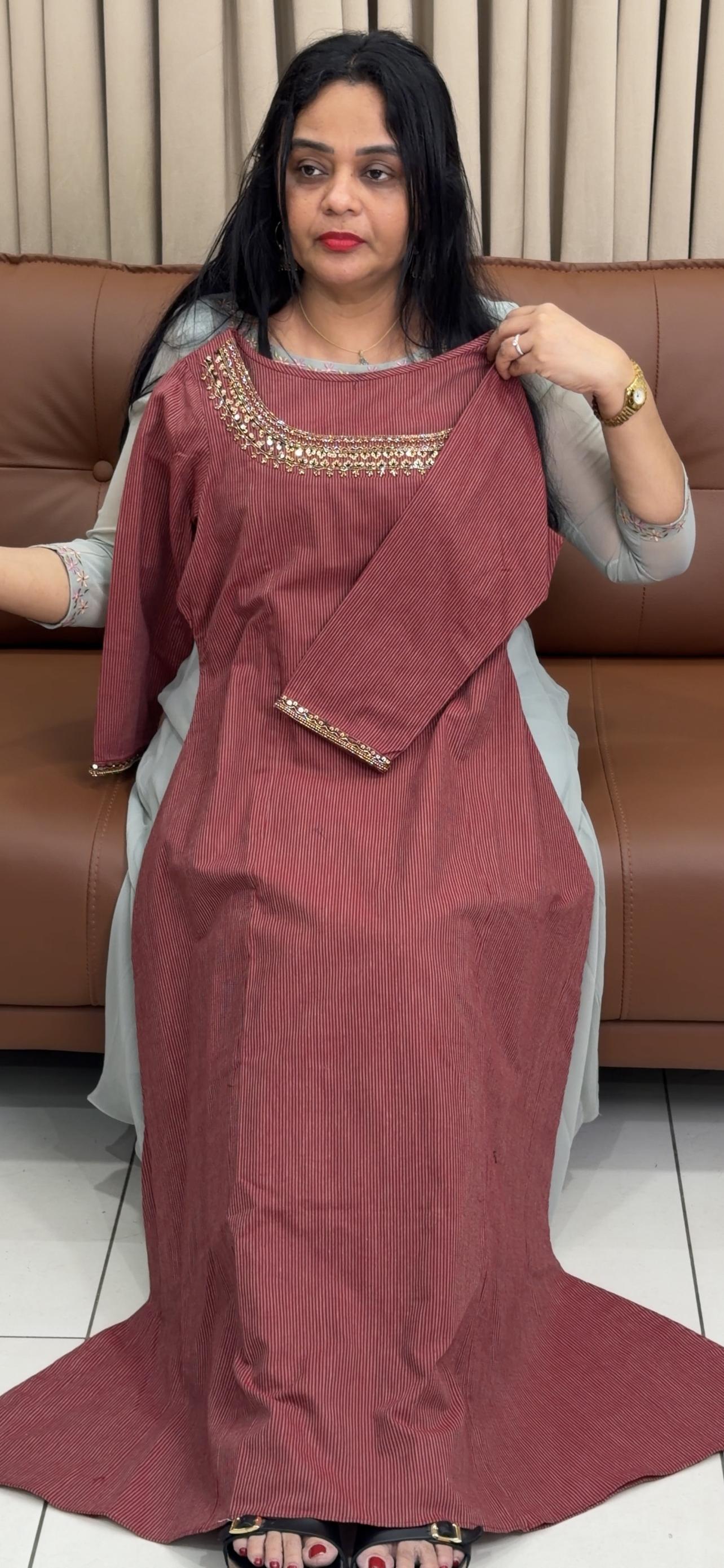 IHA'S IN-HOUSE HANDLOOM COTTON ALINE TOPS - IHA 34525