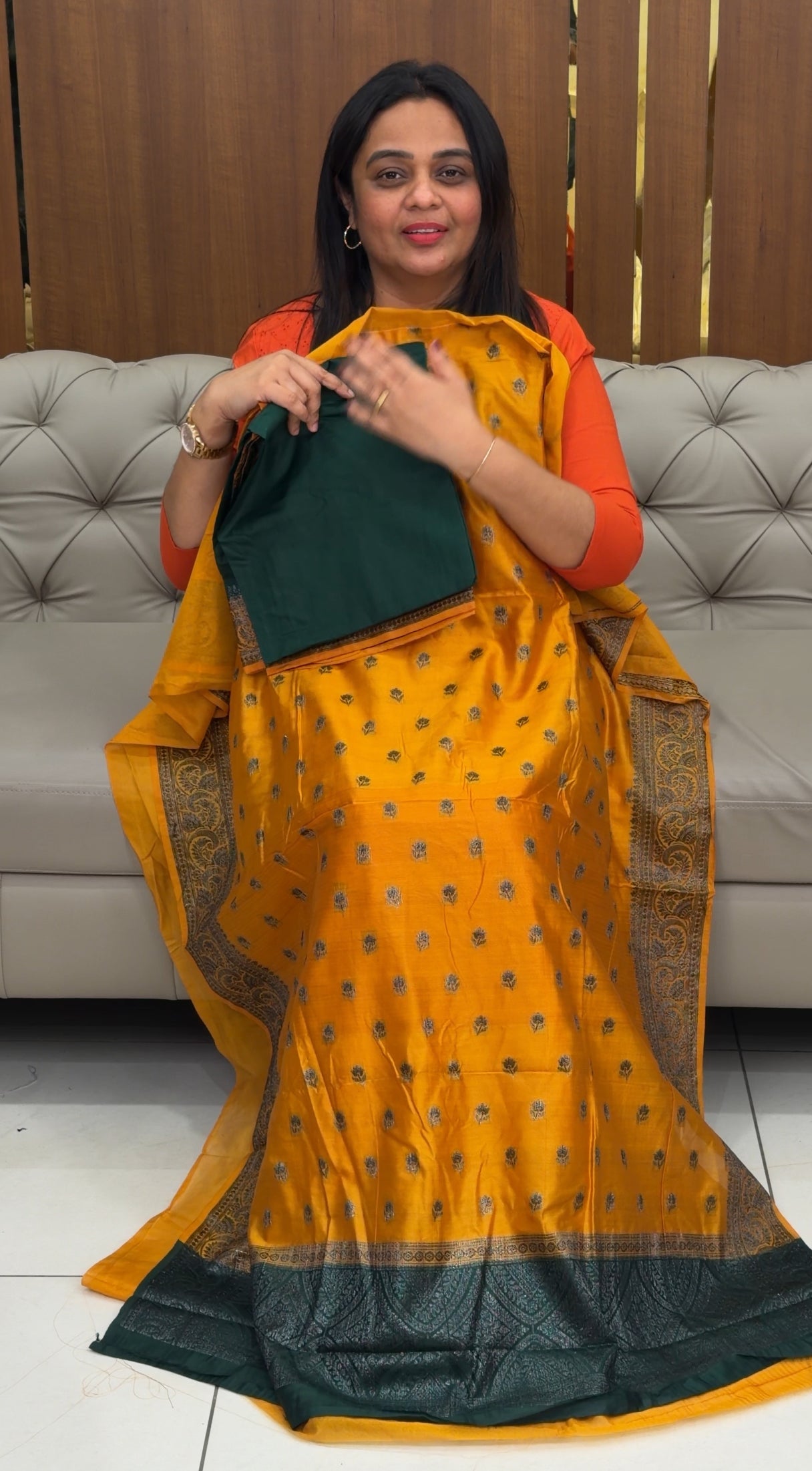 BANARASI TUSSUR UNSTITCHED SALWAR SUITS - IHA 29638