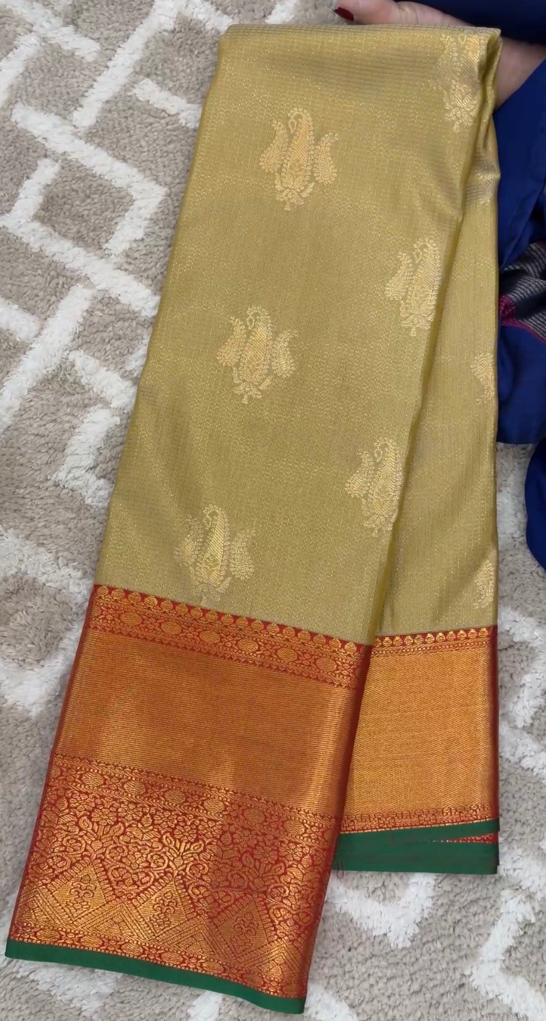 SEMI KANCHIPURAM SILK SAREES - IHA 33132