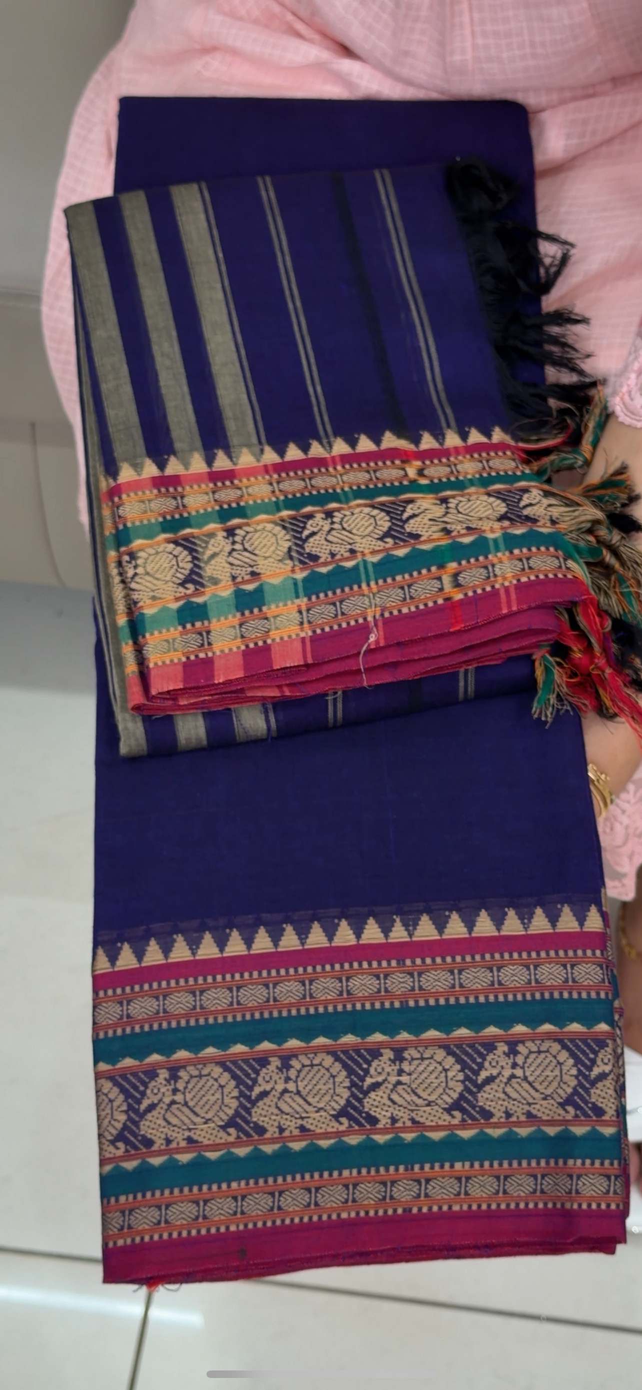 FORWARD HANDLOOM COTTON UNSTITCHED SALWAR SUITS - IHA 29108