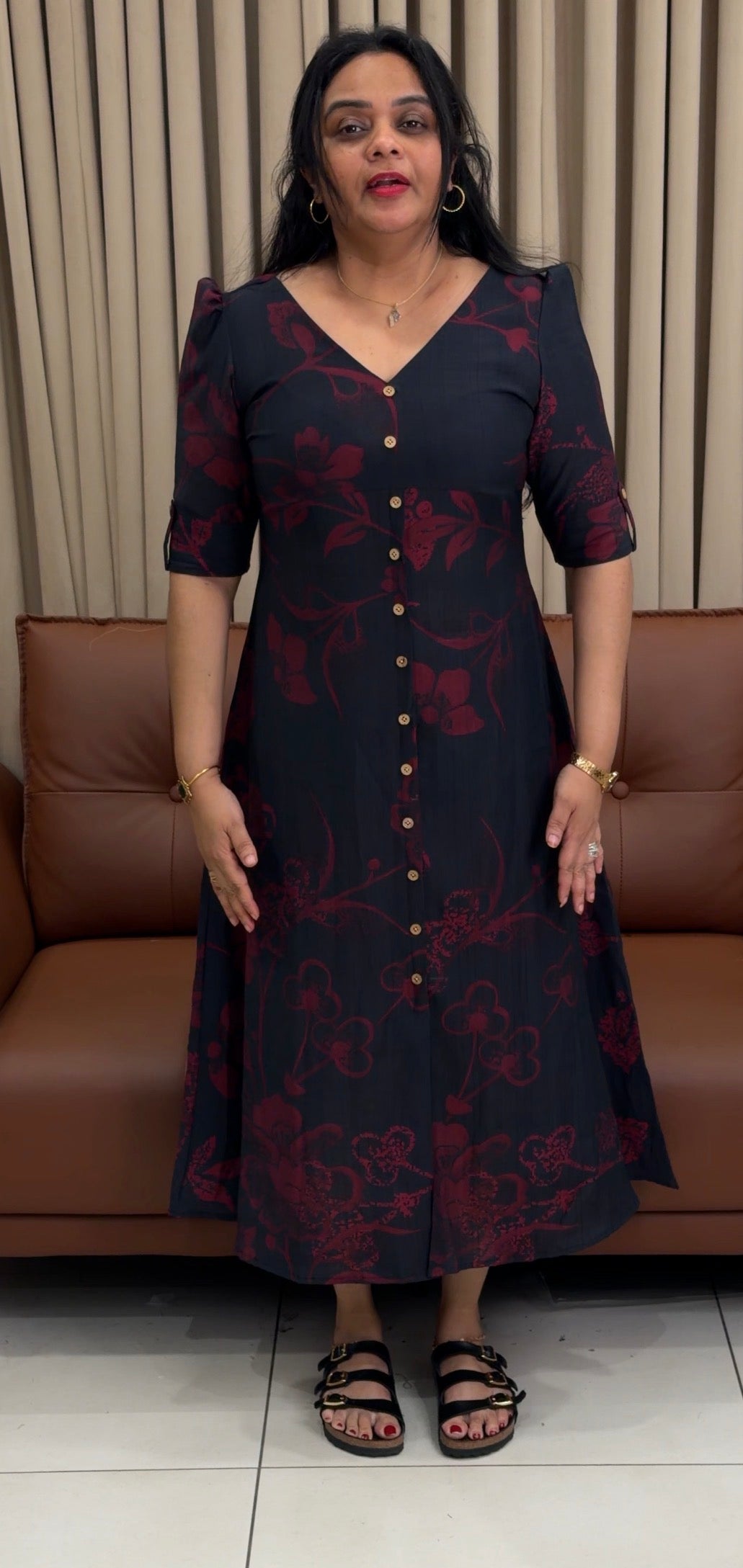 IHA'S IN-HOUSE PRINTED FROCKS - IHA 34659