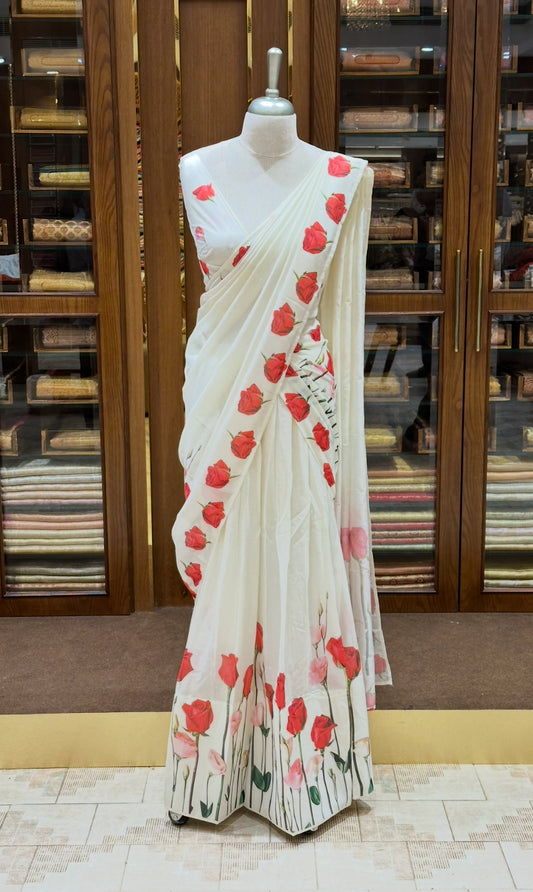 SEMI RAW SILK SEMI STITCHED DHAVANI SETS - IHA 26032