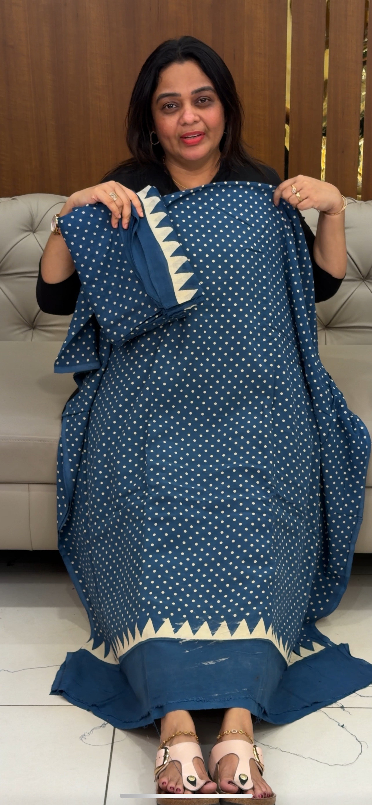 COTTON UNSTITCHED SALWAR SUITS - IHA 29179