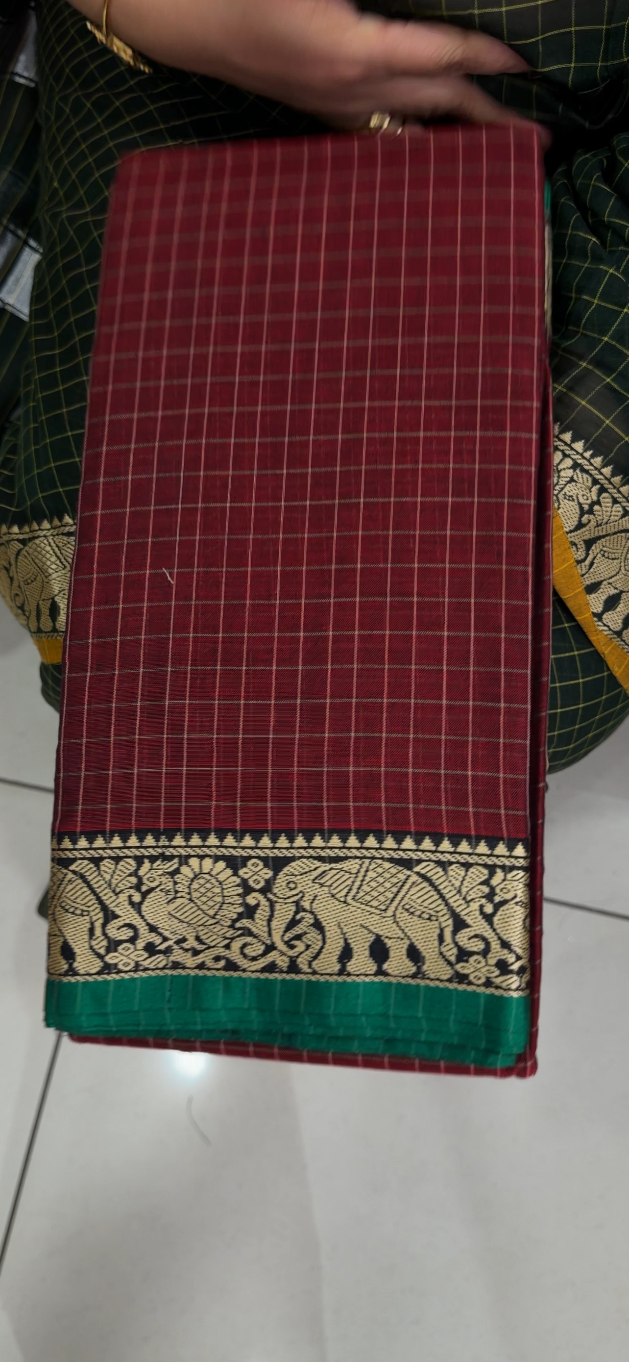 HANDLOOM COTTON SAREES - IHA 34584