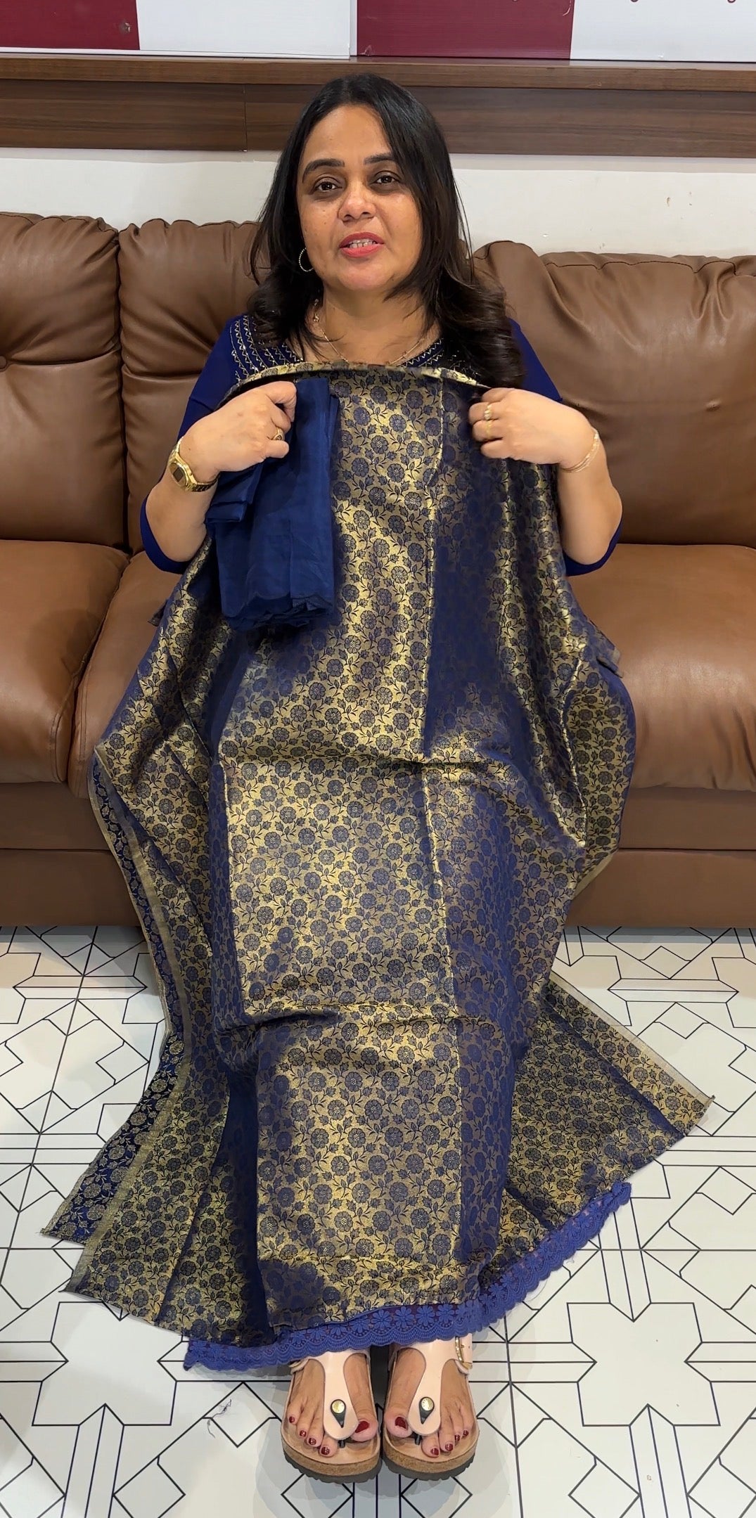 BANARASI UNSTITCHED SALWAR SUITS -  IHA 28067