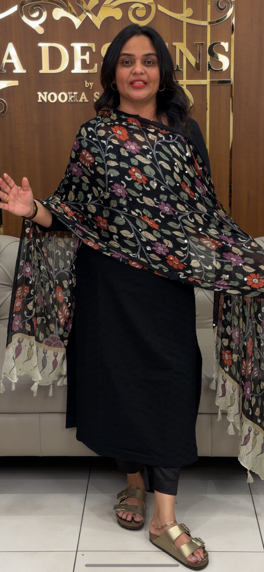 IHA'S IN-HOUSE COTTON TOP, BOTTOM AND DUPATTA - IHA 30825