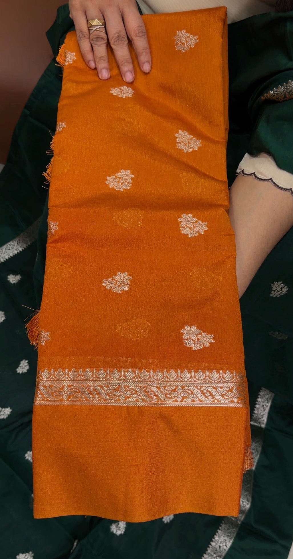 SEMI BANARASI SAREES - IHA 34061