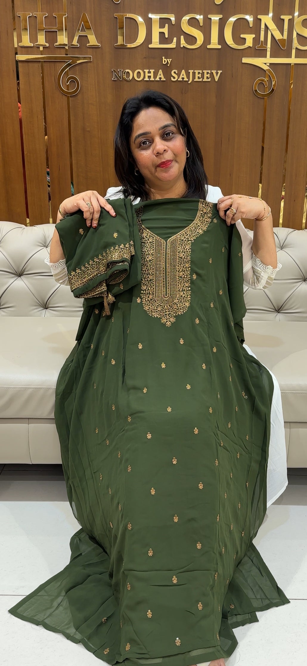 FORWARD FAUX GEORGETTE UNSTITCHED SALWAR SUITS - IHA 24856