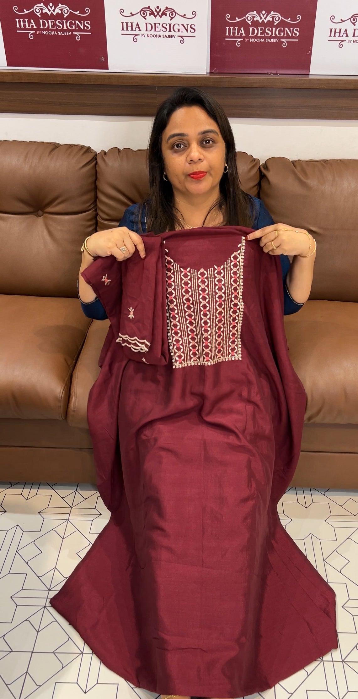 SEMI RAW SILK UNSTITCHED SALWAR SUITS - IHA 24569