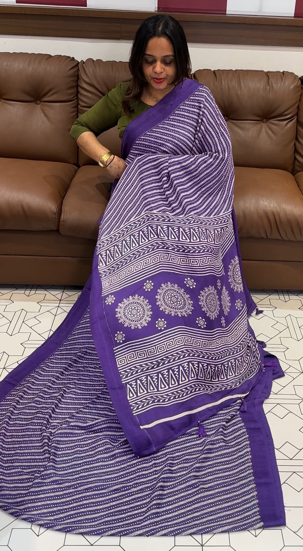 SEMI MODAL SAREE - IHA 16590