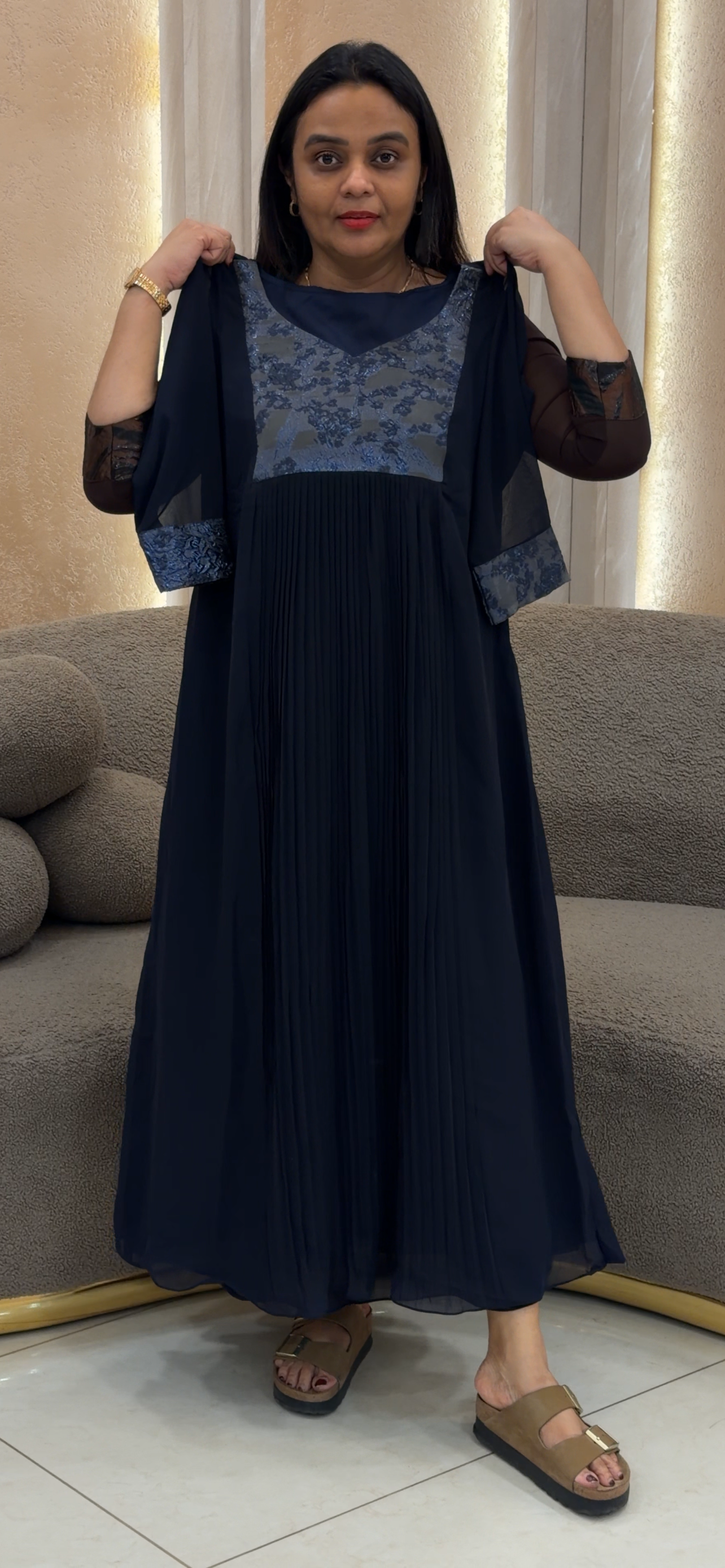 IHA'S IN-HOUSE GEORGETTE ALINE TOPS - IHA 32480