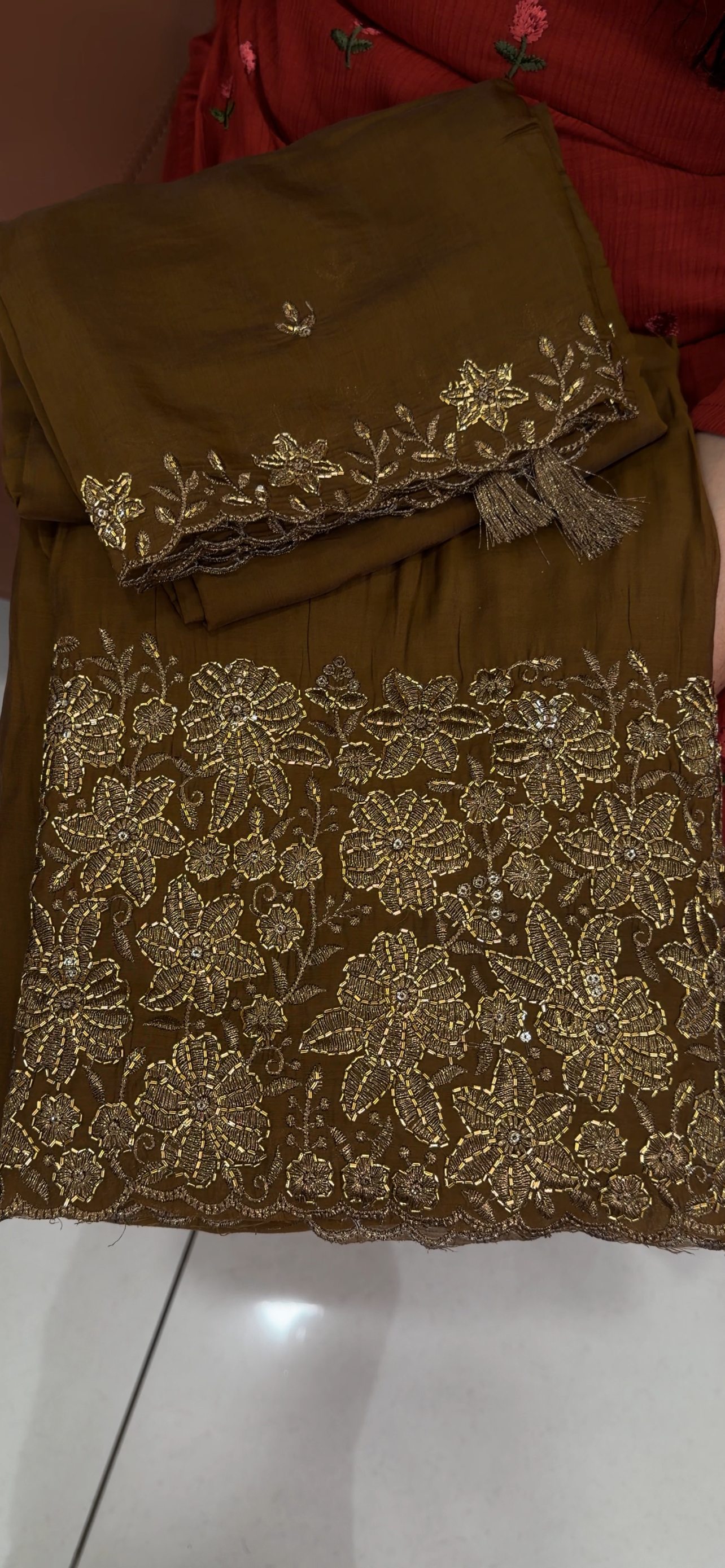 MUL CHANDERI UNSTITCHED SALWAR SUITS - IHA 33541