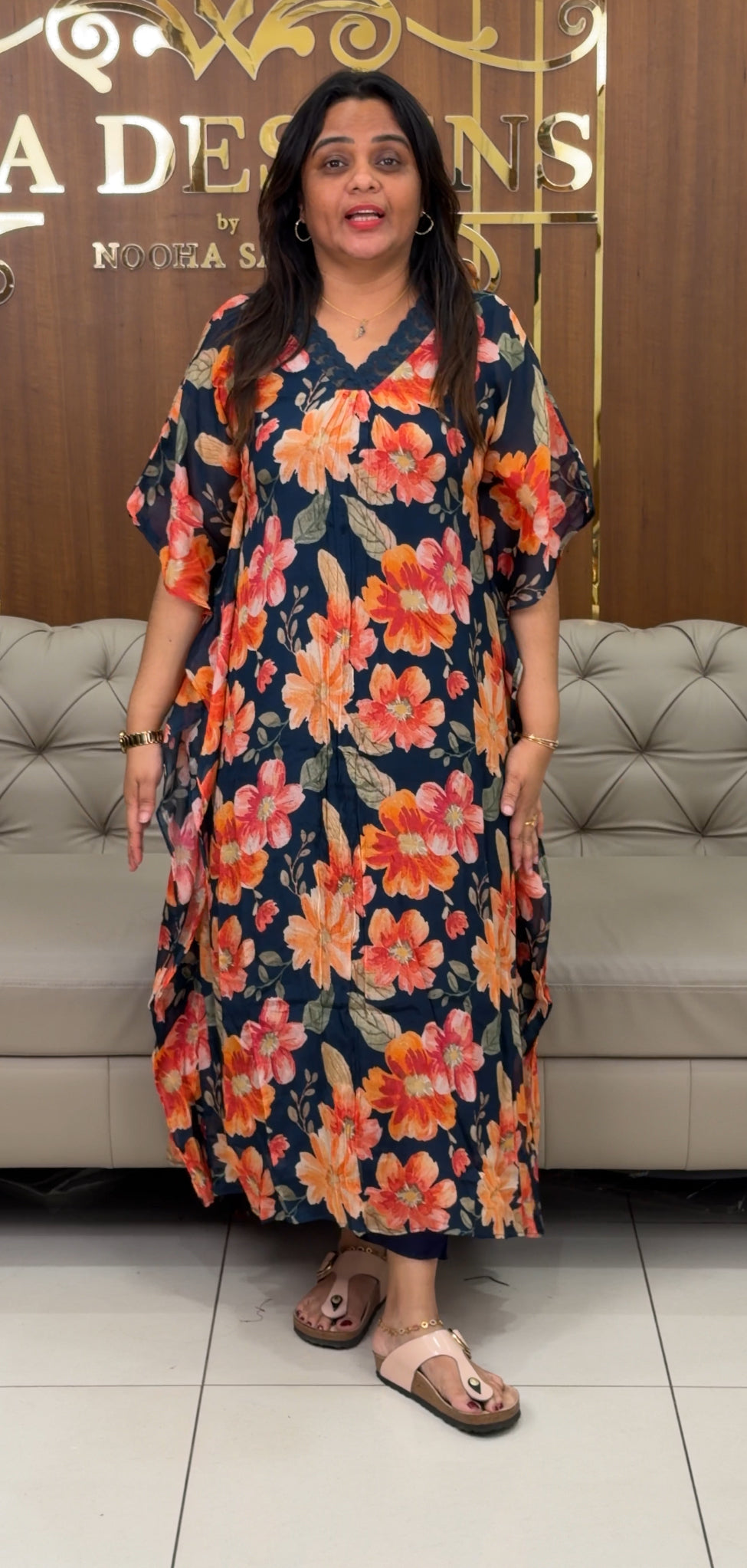 IHA'S IN-HOUSE PRINTED KAFTAN TOPS - IHA 28972