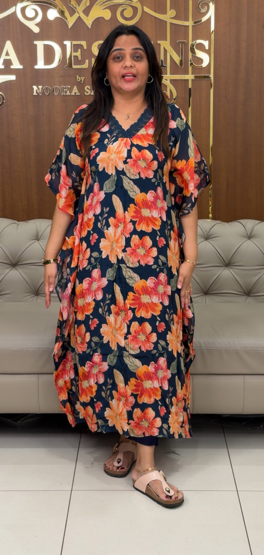 IHA'S IN-HOUSE PRINTED KAFTAN TOPS - IHA 28972