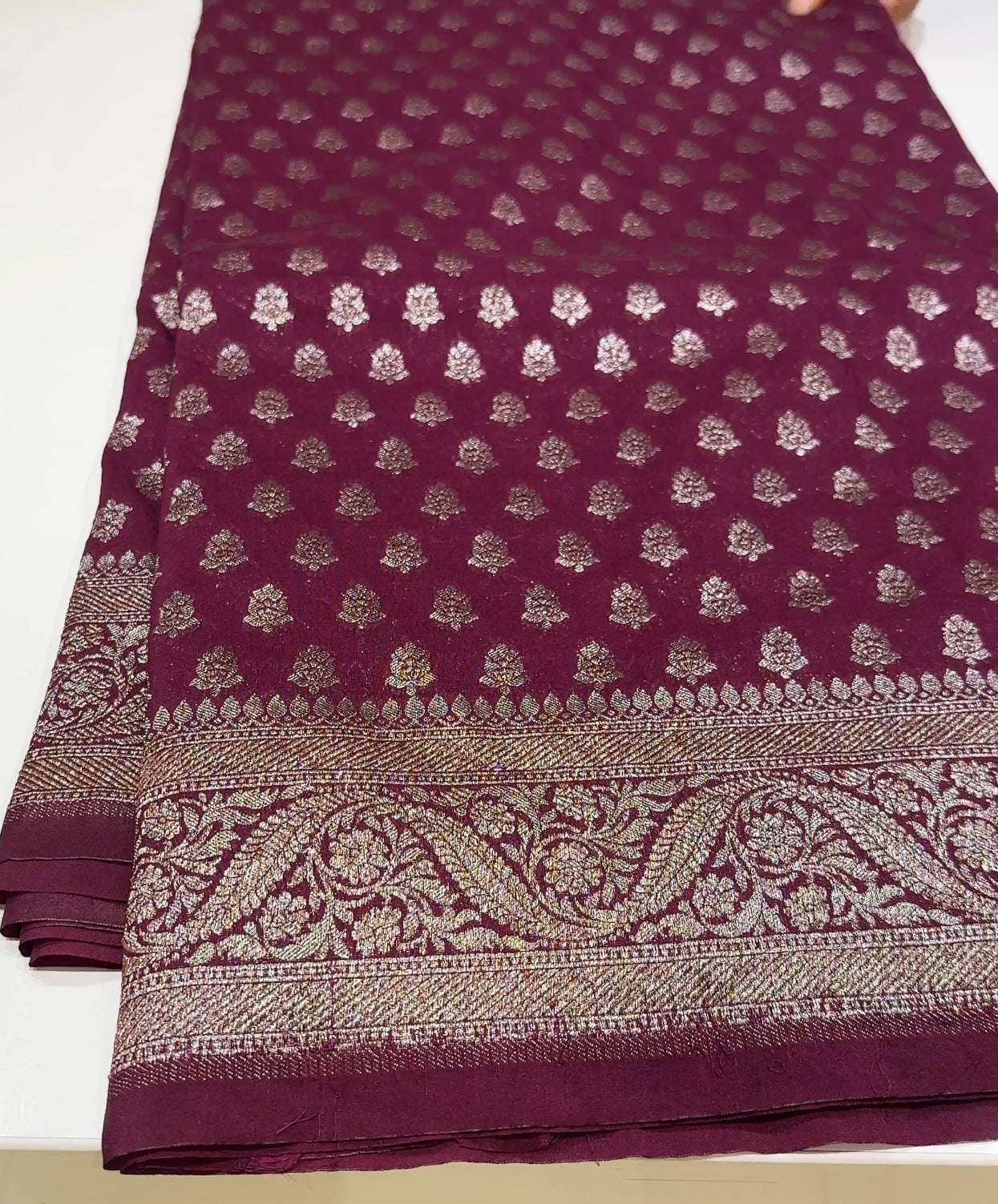 KATAN BANARASI SAREE - IHA 16584