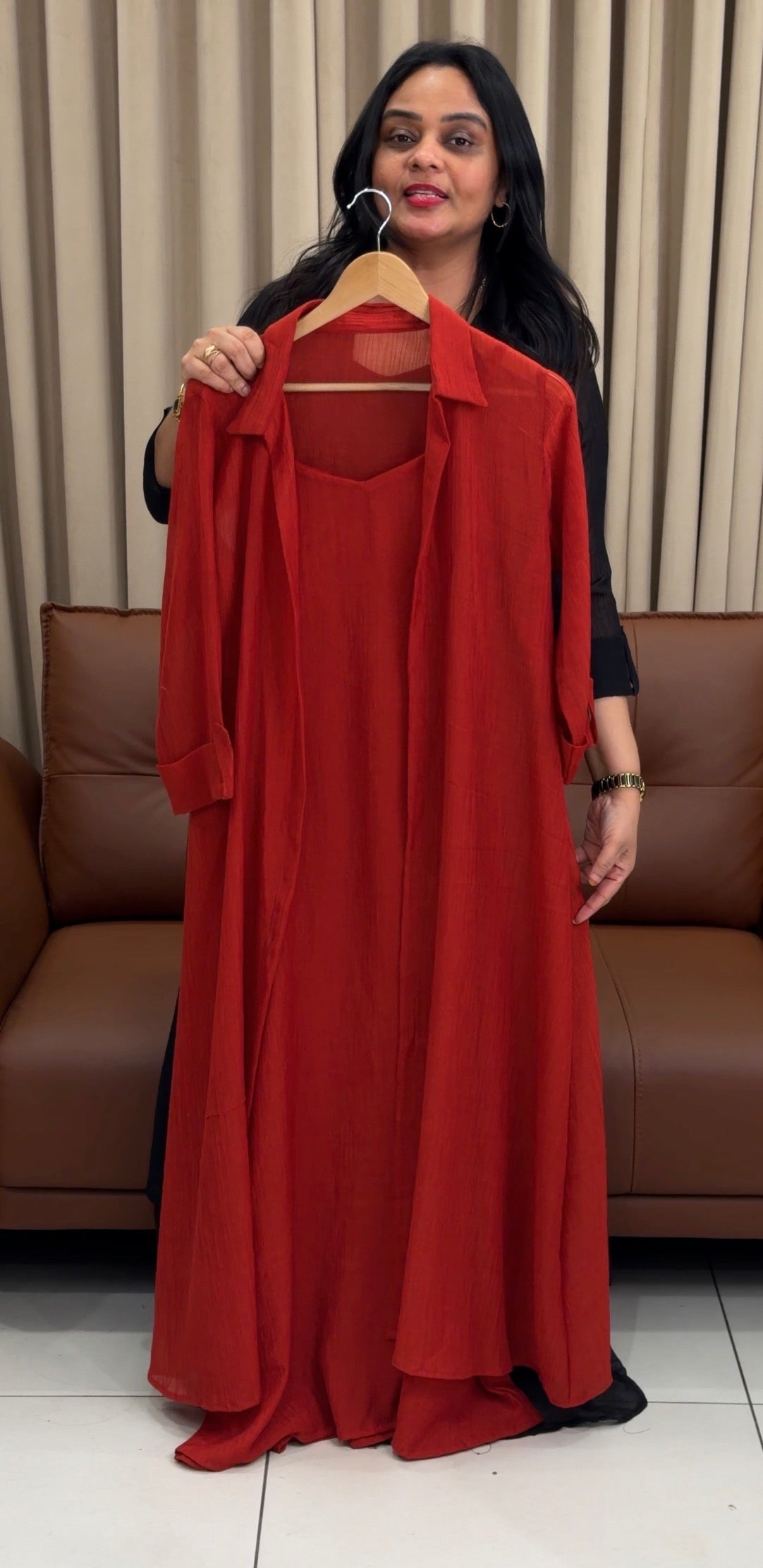 IHA'S IN-HOUSE MUL CRUSHED TOP AND JACKET - IHA 34236