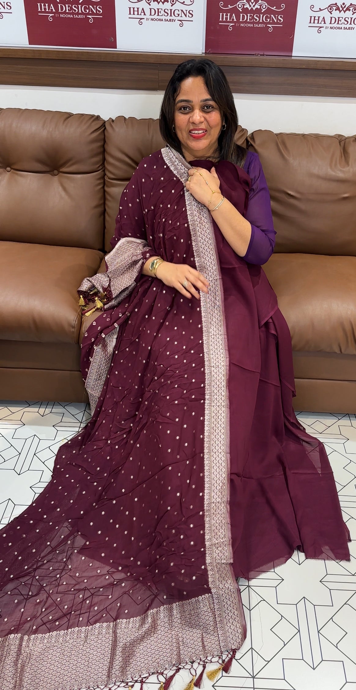BANARASI UNSTITCHED SALWAR SUITS - IHA 24666