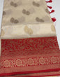 SEMI BANARASI SAREES - IHA 17462