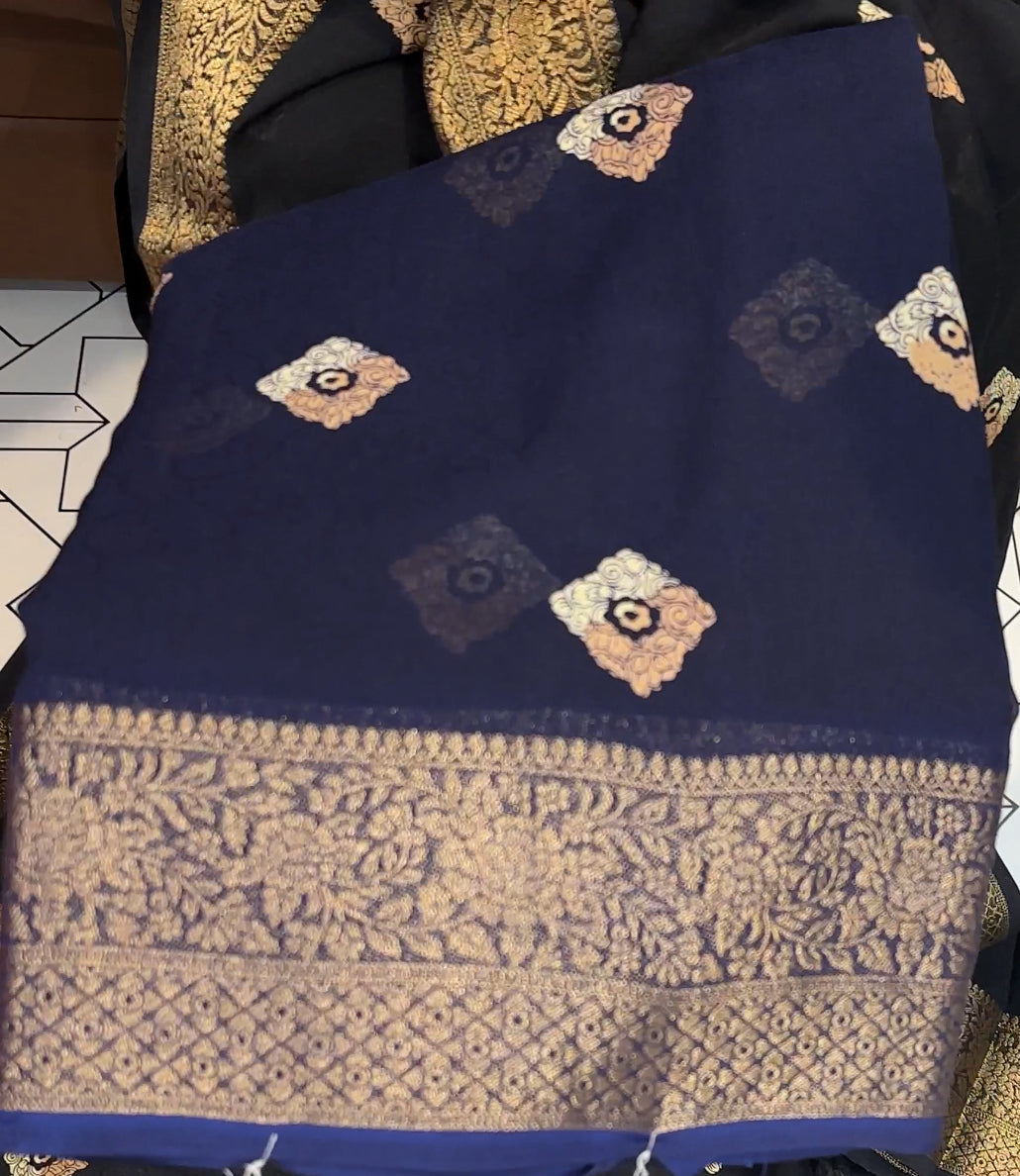 SEMI MODAL SAREES - IHA 17782