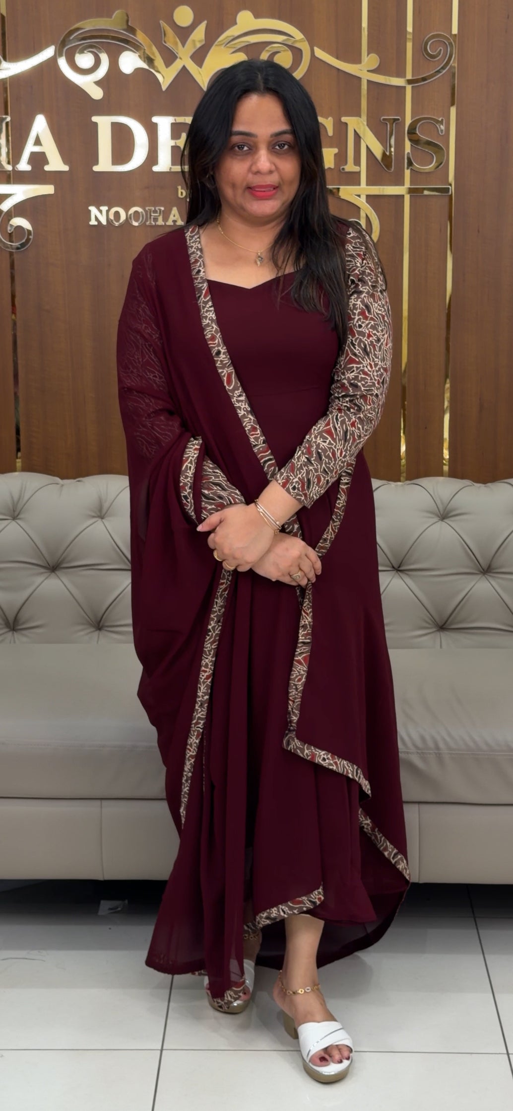 IHA'S IN-HOUSE ANARKALI TOP AND DUPATTA - IHA 29209