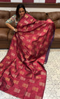 SEMI JUTE SAREE - IHA 16017