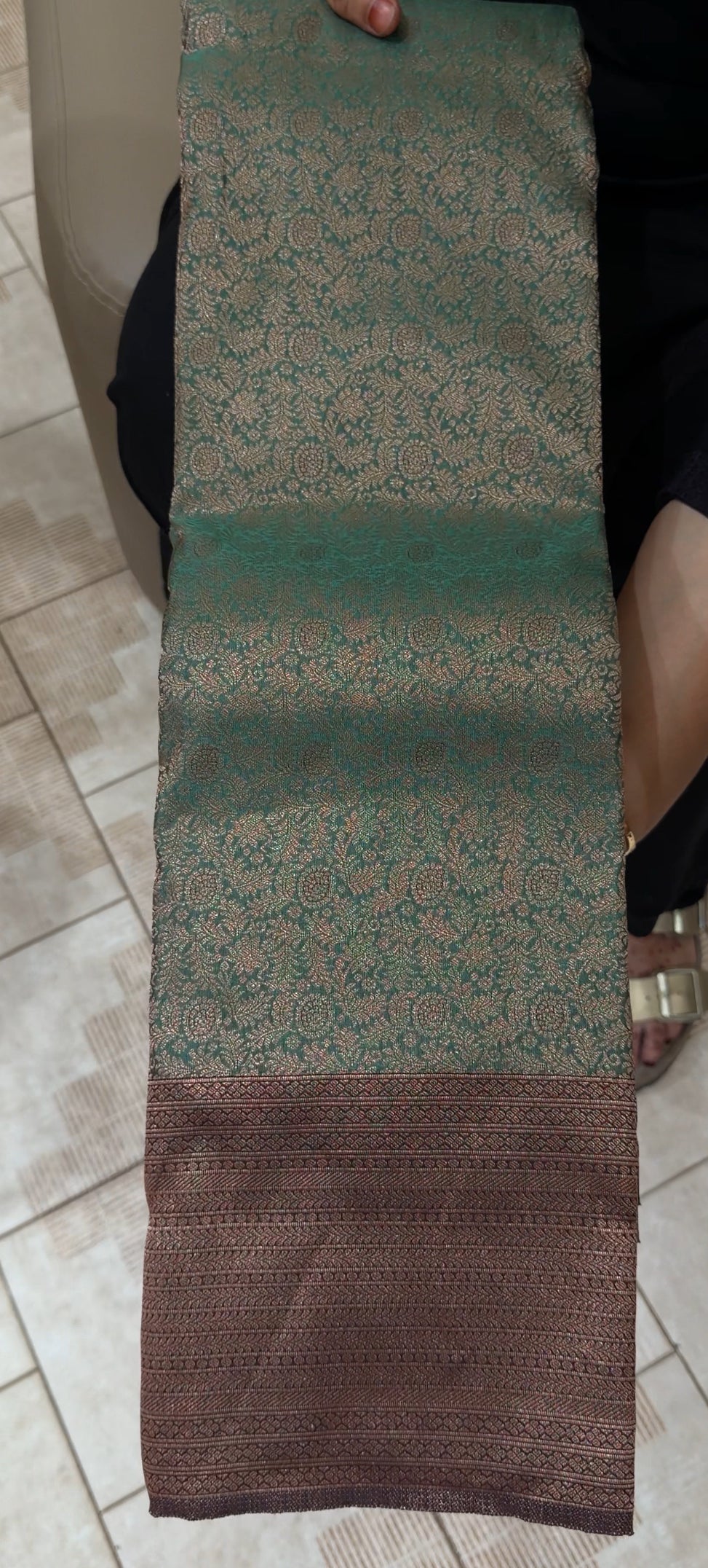 SEMI KANCHIPURAM SAREES - IHA 30204