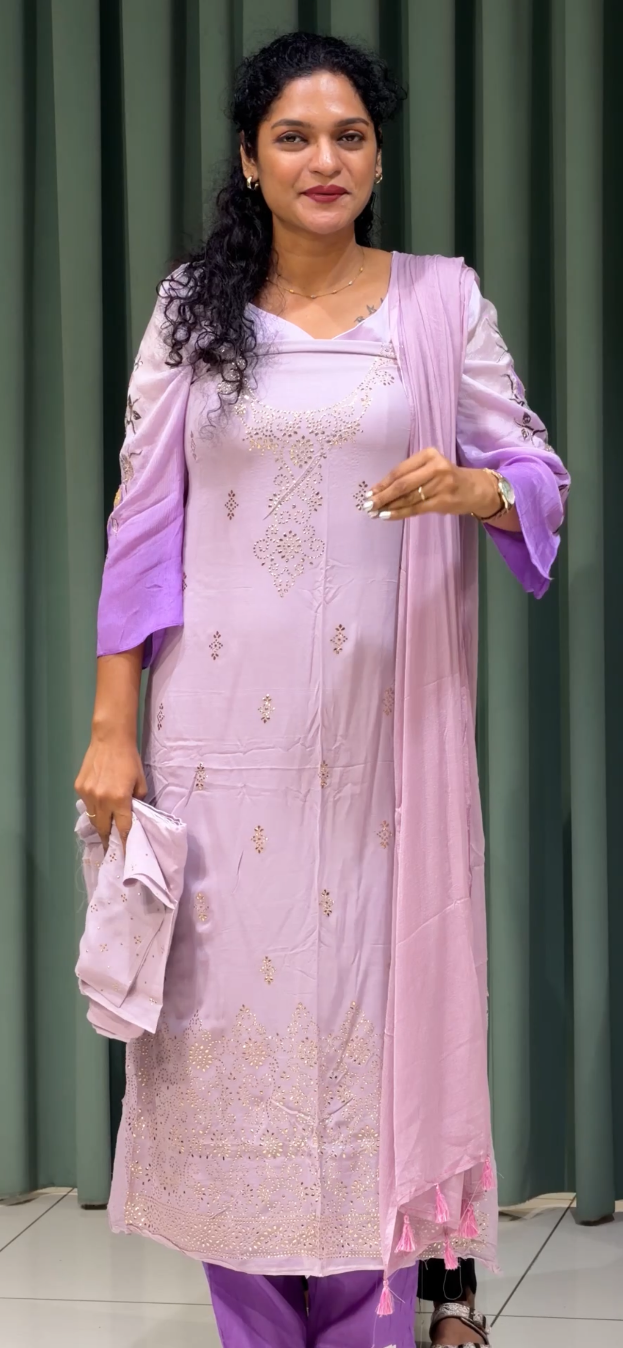 GEORGETTE UNSTITCHED SALWAR SUITS - IHA 33413