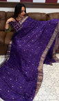 FORWARD CRAPE SILK SAREES - IHA 17335