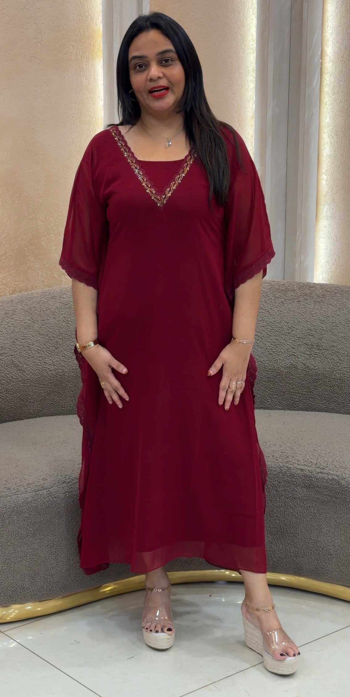 IHA'S IN-HOUSE KAFTAN TOPS - IHA 33807