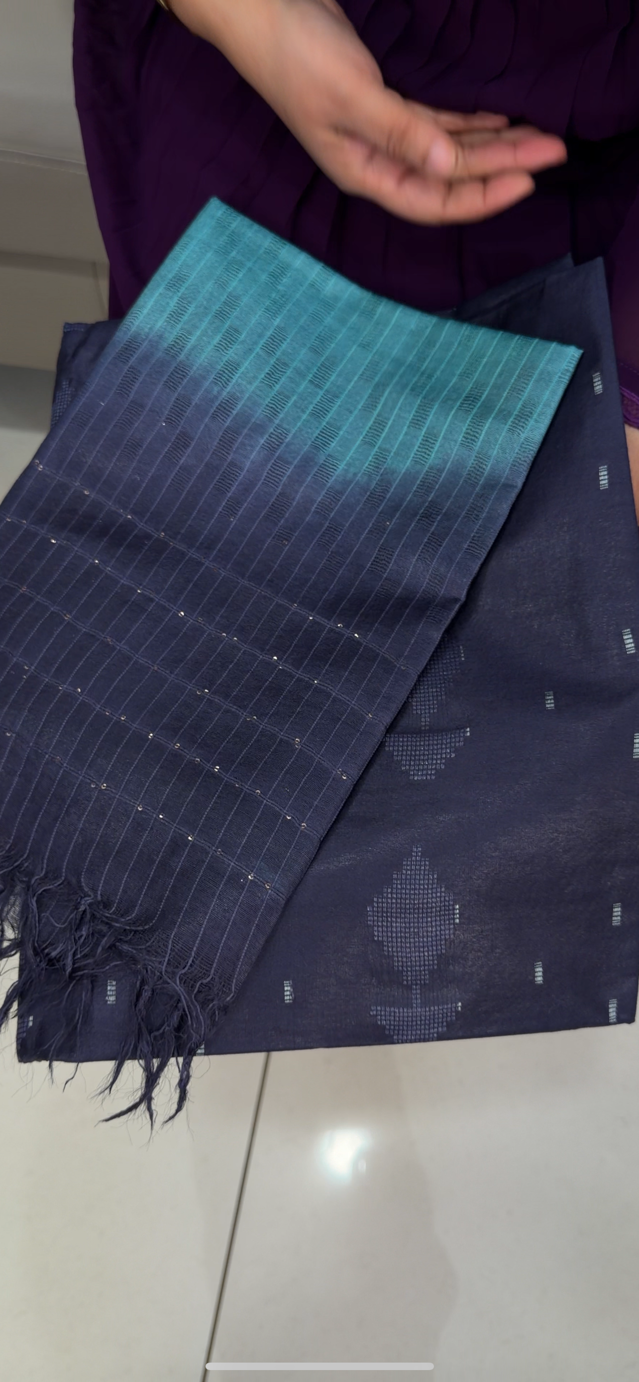 SEMI TUSSUR UNSTITCHED SALWAR SUITS - IHA 29194