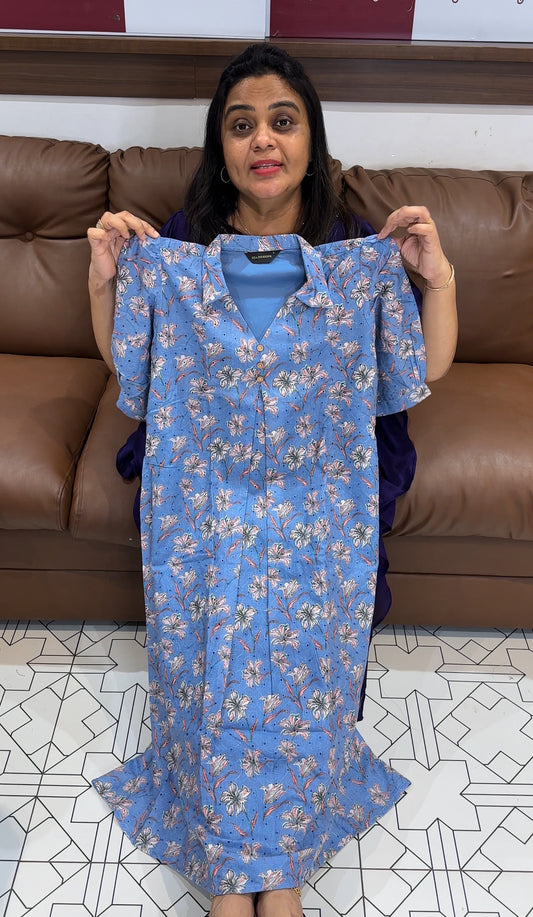 PRINTED HAKOBA FROCKS - IHA 28009