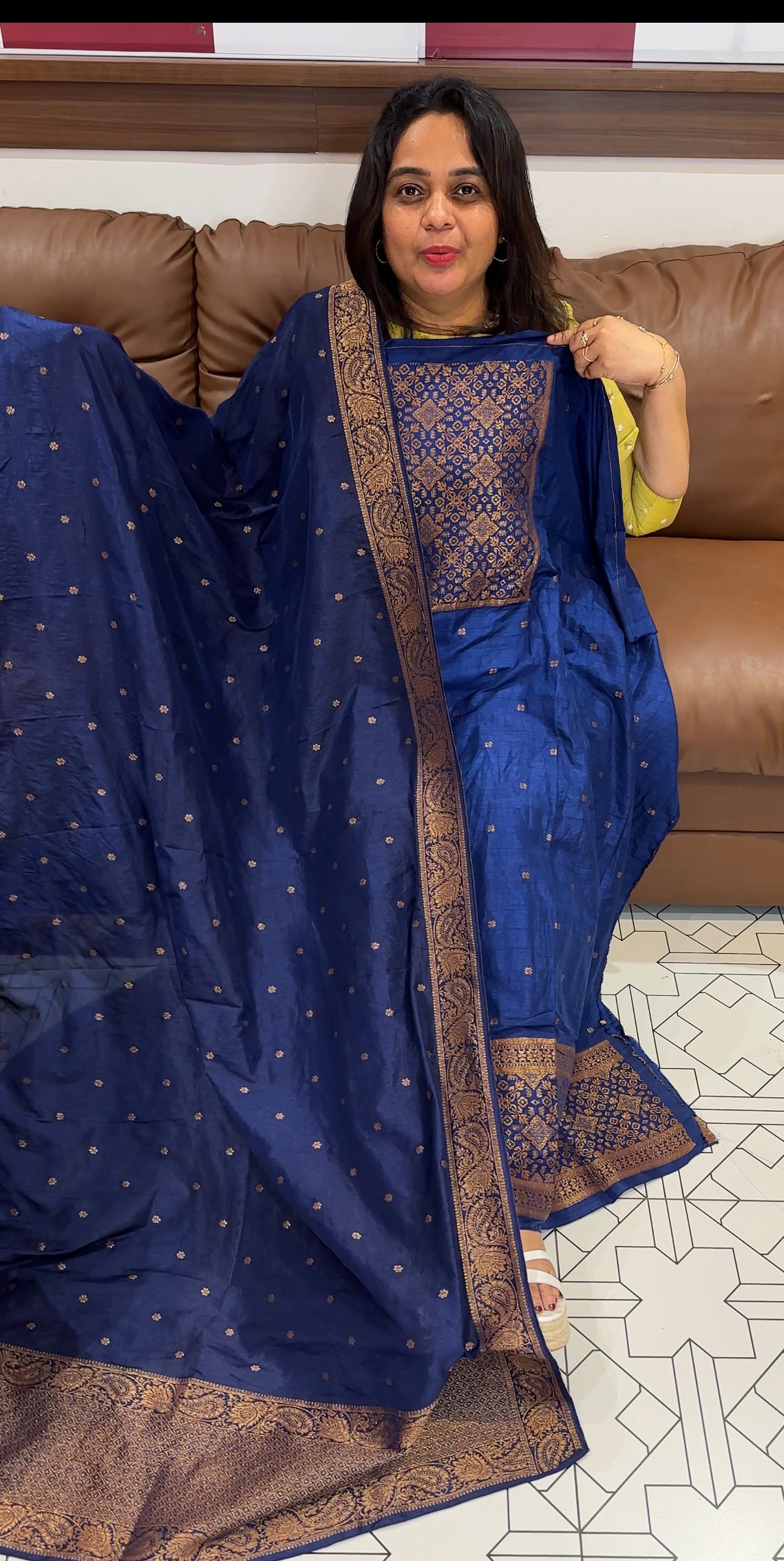 FORWARD SEMI BANARASI UNSTITCHED SALWAR SUITS - IHA 26326