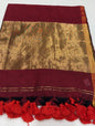 KHADDI COTTON SAREE - IHA 16967