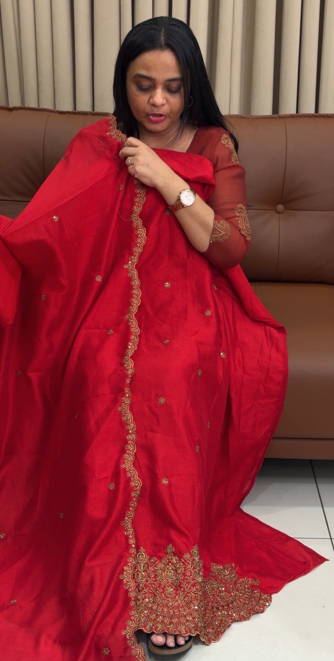 SEMI RAW SILK UNSTITCHED SALWAR SUITS - IHA 34681