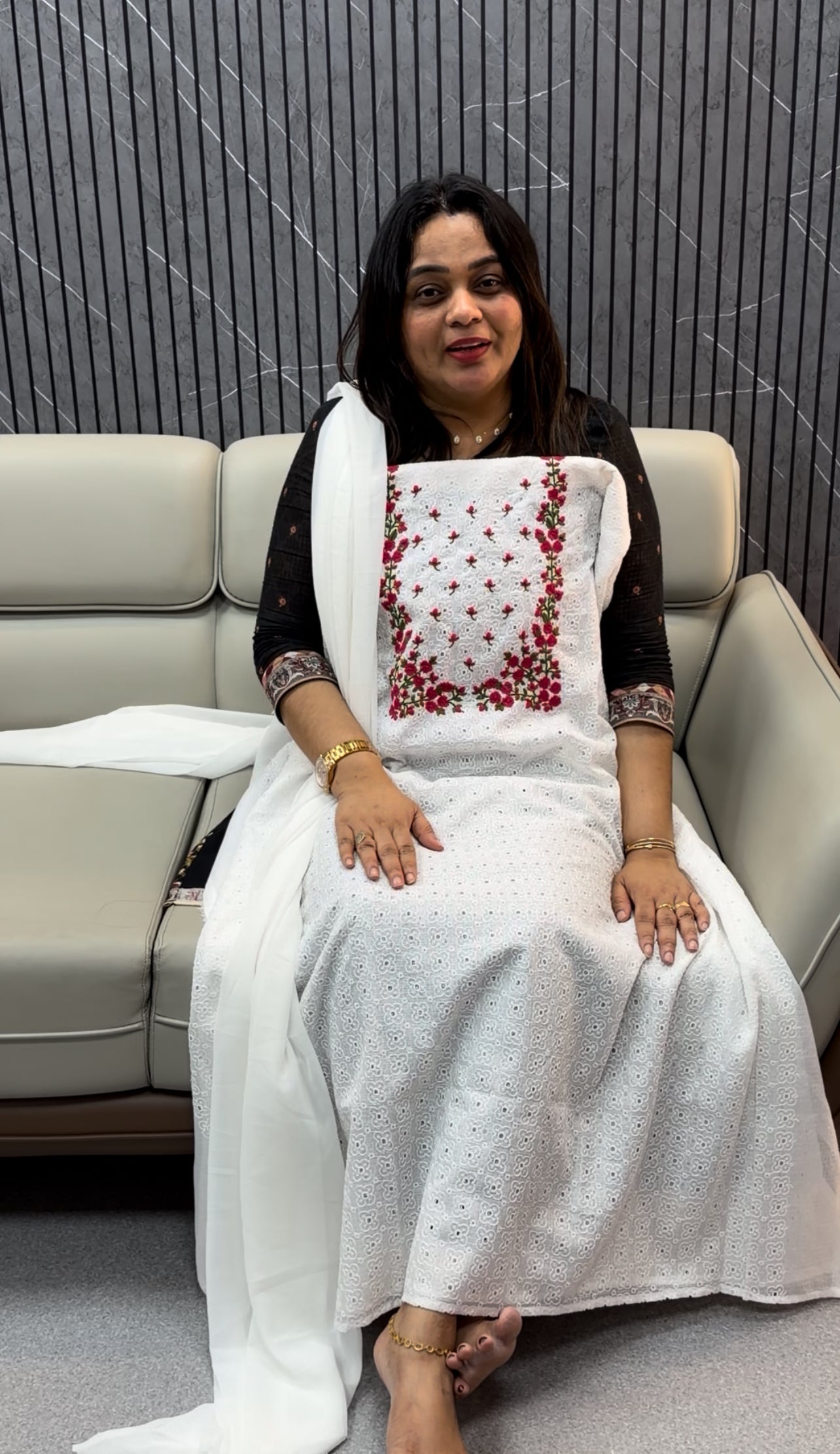 FORWARD HAND WORKED UNSTITCHED SALWAR SUITS - IHA 28834