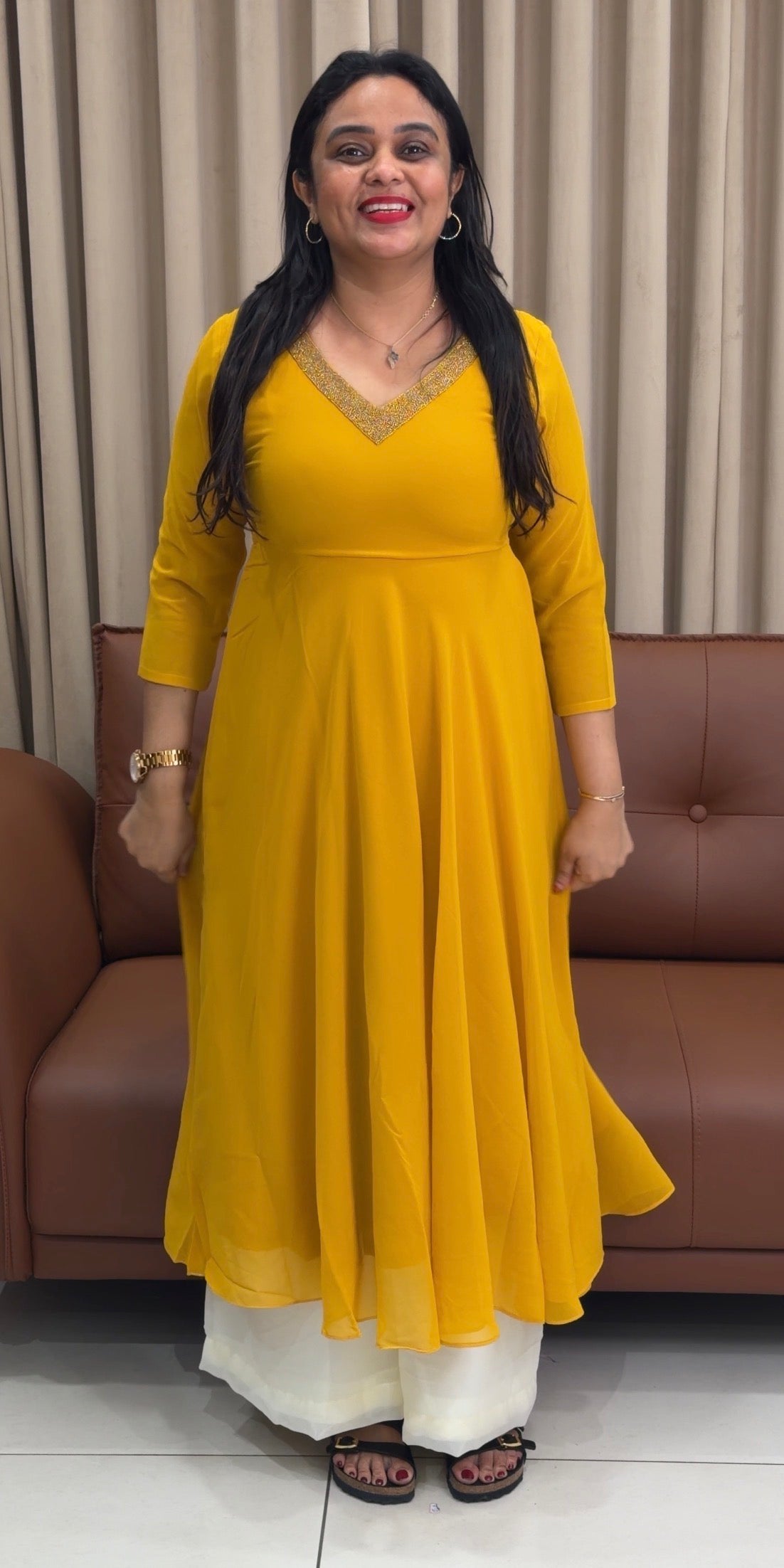 IHA'S IN-HOUSE GEORGETTE ANARKALI TOPS - IHA 33933