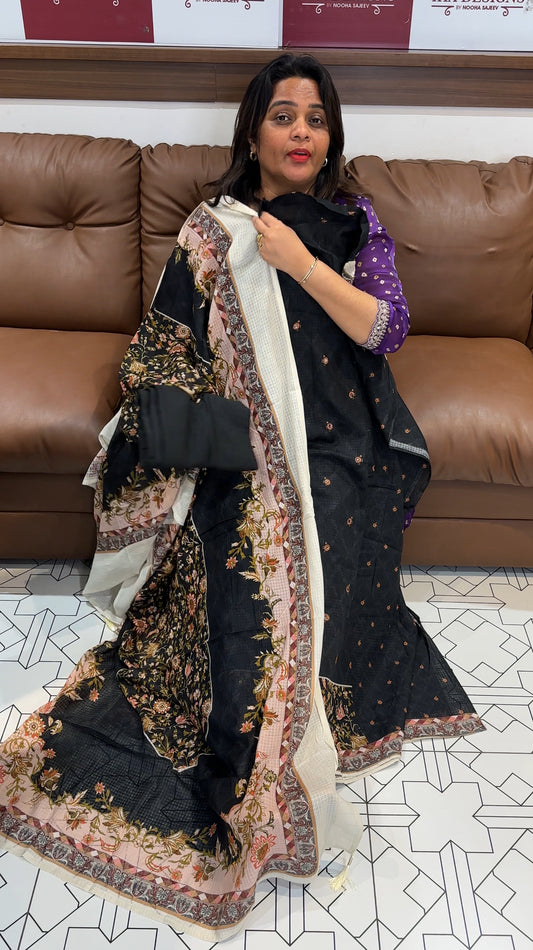 COTTON PRINTED UNSTITCHED SALWAR SUITS - IHA 25446