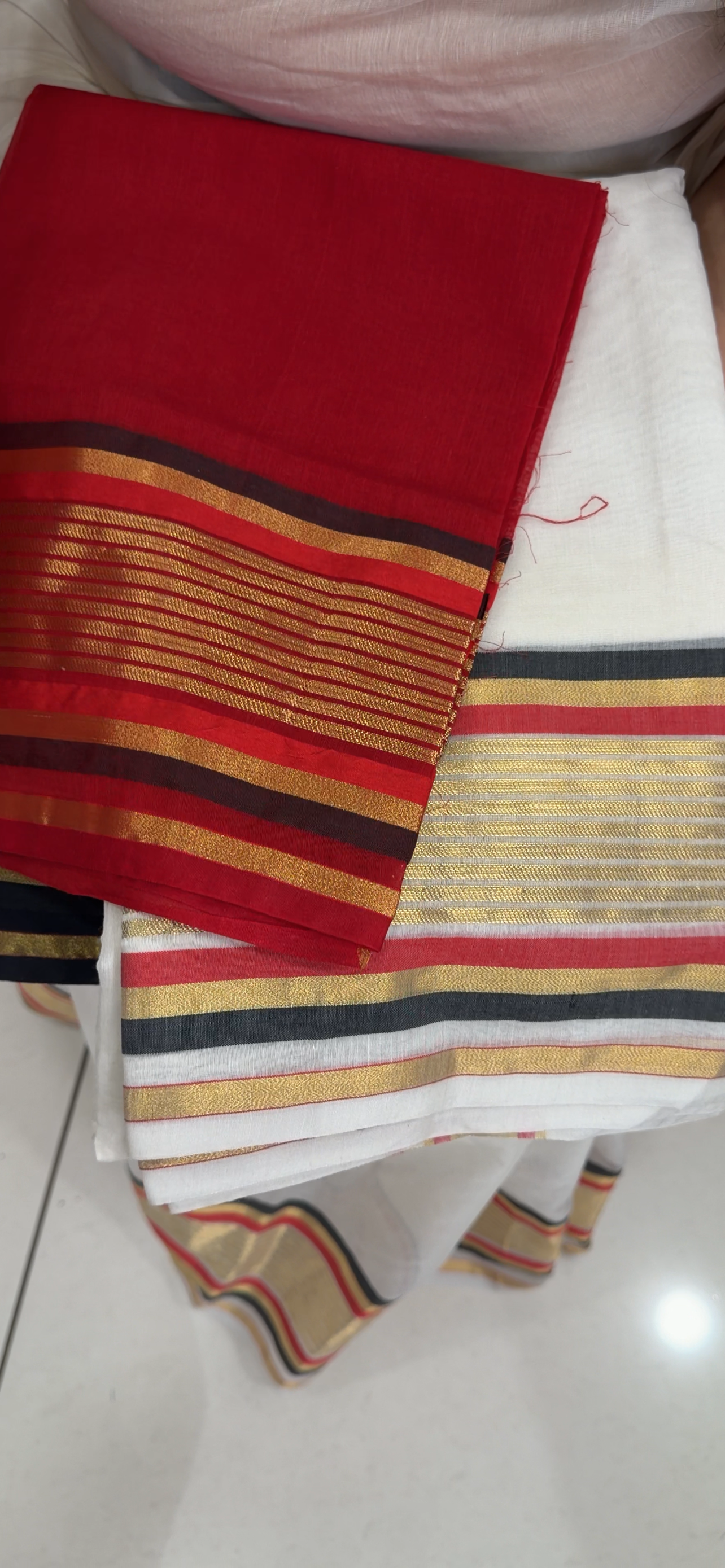 MALAI CHANDERI SAREES - IHA 34466