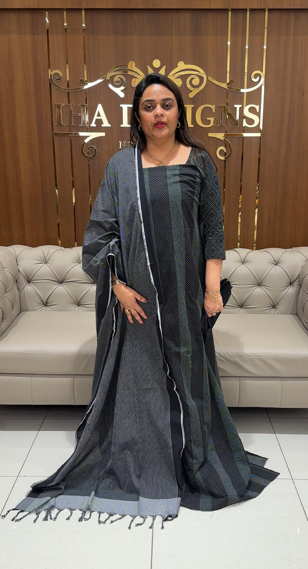 HANDLOOM COTTON UNSTITCHED SALWAR SUITS - IHA 24188