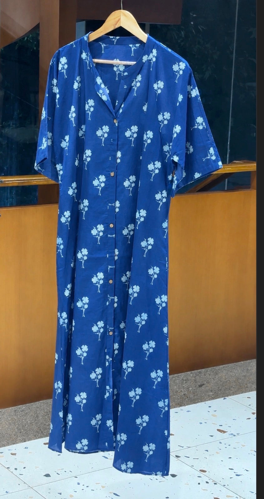 IHA'S IN-HOUSE COTTON SHIRT KAFTAN TOPS  - IHA 35998
