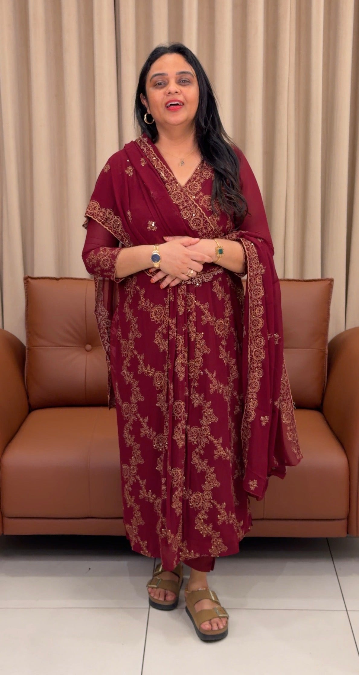 FORWARD FAUX GEORGETTE UNSTITCHED SALWAR SUITS - IHA 33476