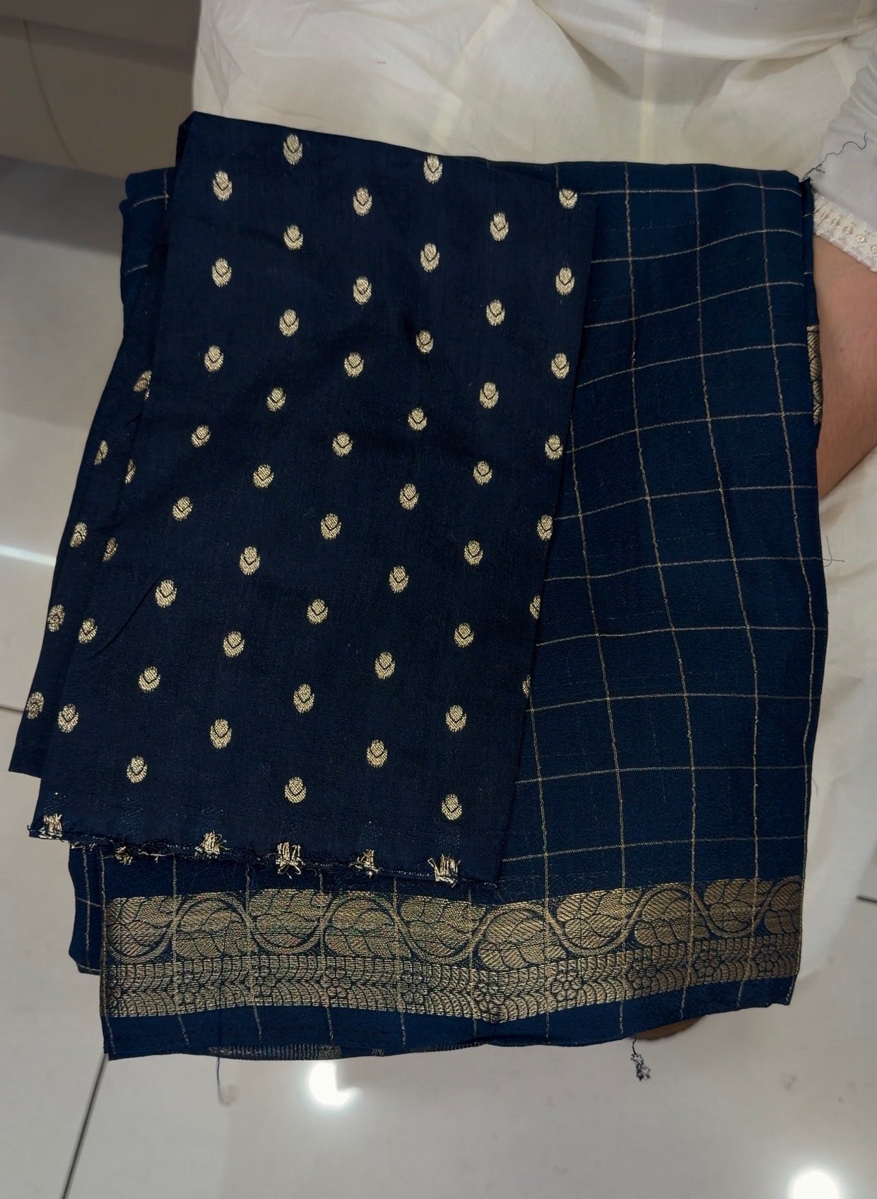 SEMI CRAPE SAREES - IHA 31071