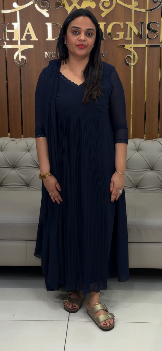 IHA'S IN-HOUSE FAUX GEORGETTE TOP AND DUPATTA - IHA 32192