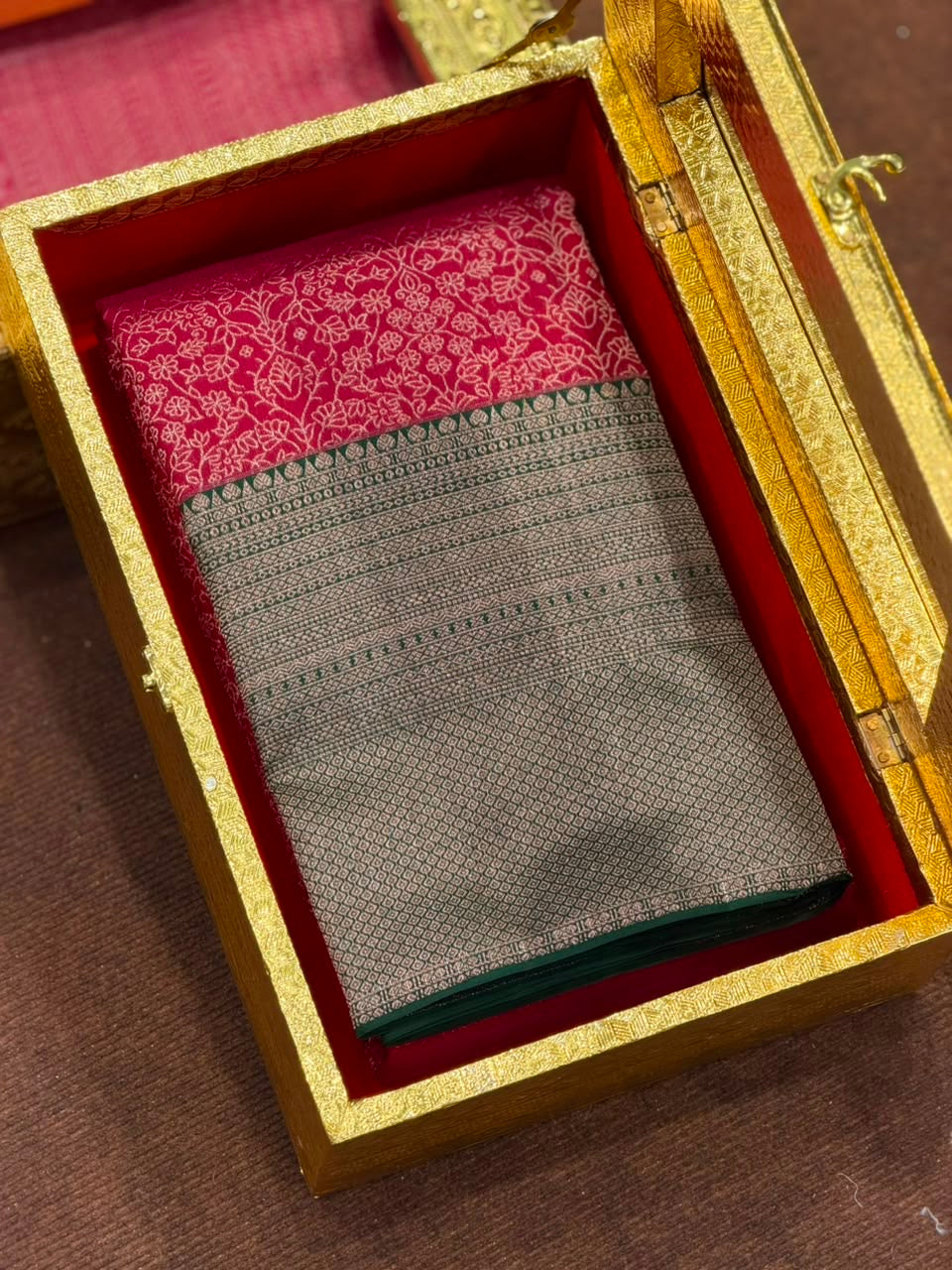 DESIGNER KANCHIPURAM  SAREES - IHA 34656