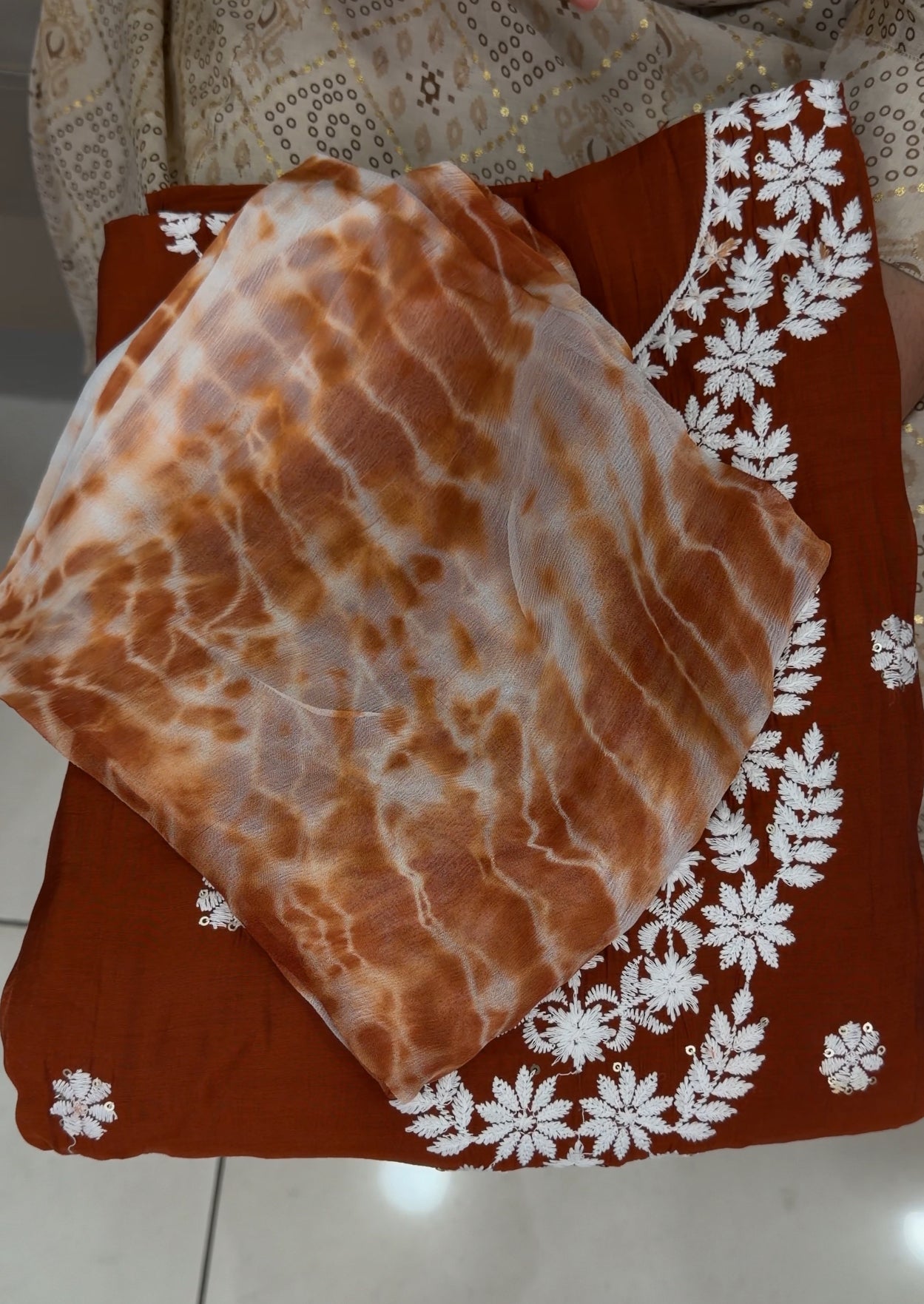 FORWARD LUCKNOWI CHIKANKARI UNSTITCHED SALWAR SUITS - IHA 29865