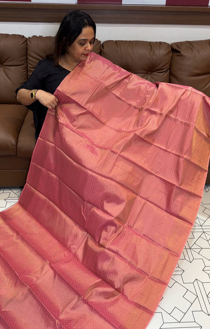 SEMI TISSUE  SAREES - IHA 17590