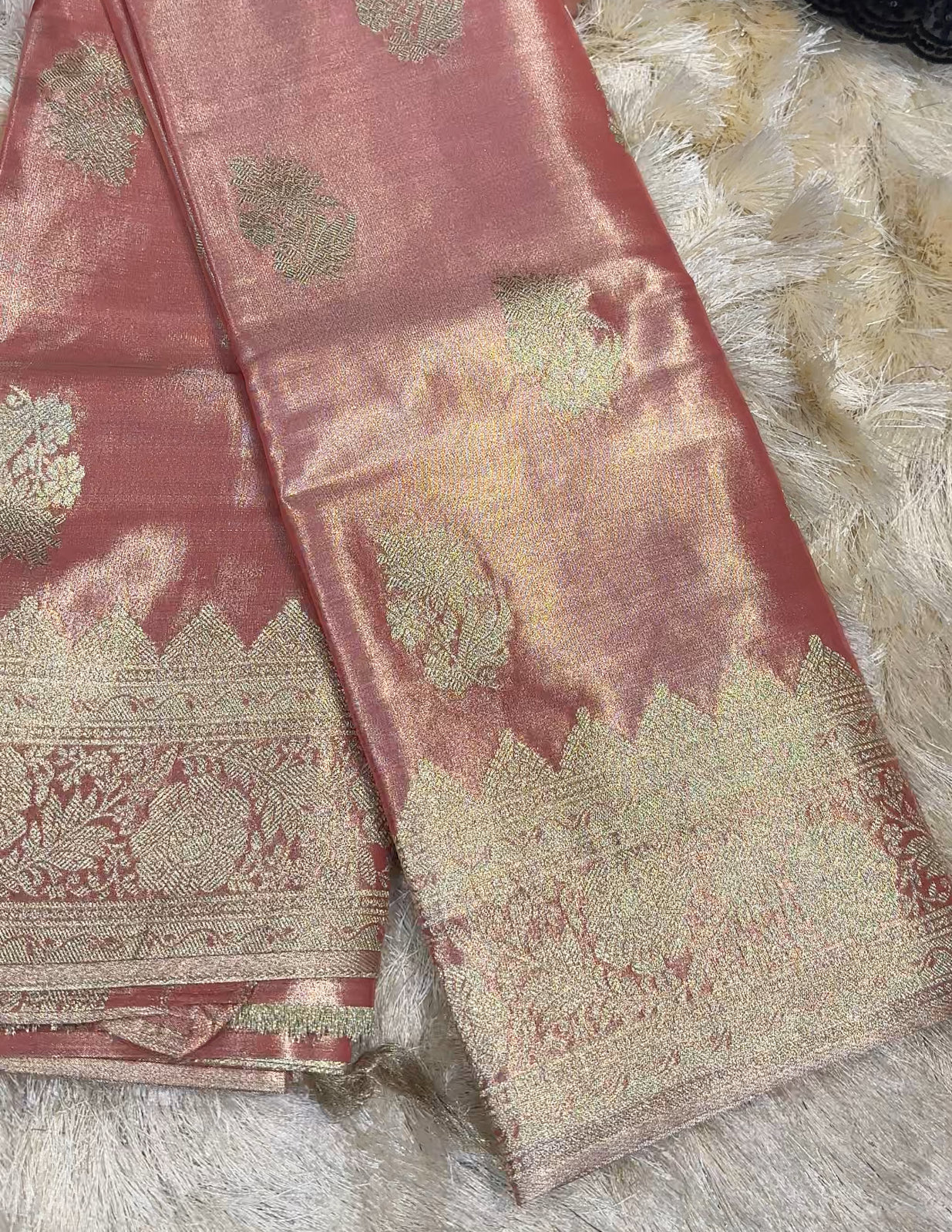 SEMI TISSUE SAREES - IHA 27828