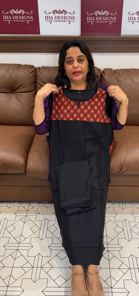 SEMI SILK TOP AND BOTTOM - IHA 25434