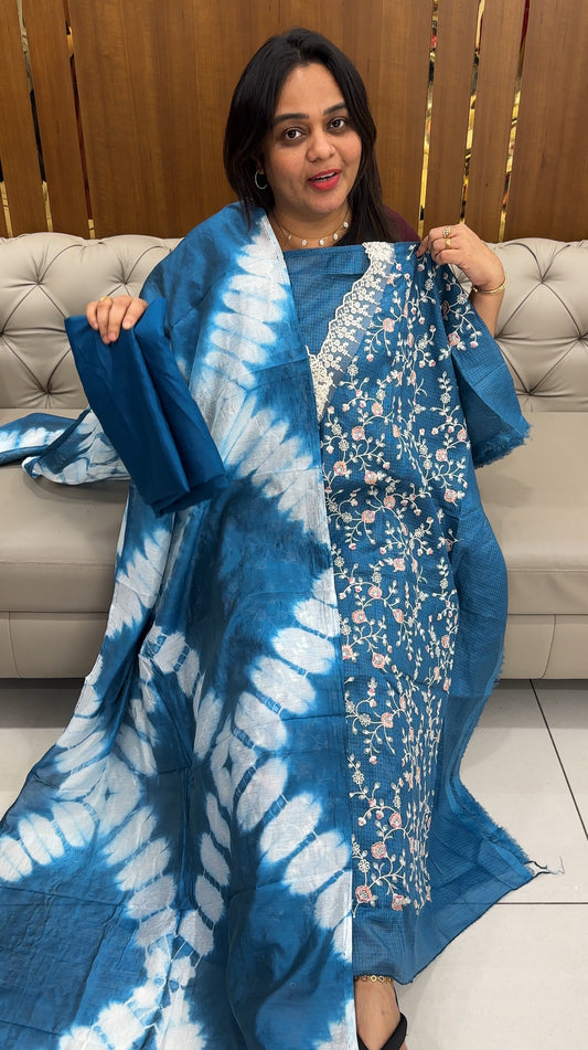 NET KOTA UNSTITCHED SALWAR SUITS - IHA 29251